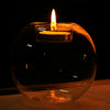6-36x Clear Glass Ball Fillable Bauble Hanging/Table LED Candle Tea Light Holder