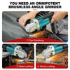 4-Speed 18V 125mm Brushless Angle Grinder Cordless Replace For Makita Battery UK