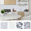 Self-adhesive 3D Wall Stickers Wallpaper Faux Mosaic Tile Stickers Kitchen Decor