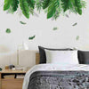 Summer Green Leaf Wall Sticker Background Living Room Art Home Decals DIY UK