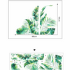 Wall Sticker PVC Green Tropical Leaves Plant Decal Nursery Art Home Decoration