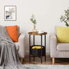 Round Side Table Sofa End Coffee Table Bedside Table 40 x 40 x 60.5 cm