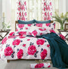 Multicoloured Printed Duvet Set Quilt Cover Bedding Set Single Double King Size