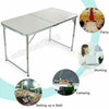 Portable Folding Desk Aluminum Trestle Table Pop-Up Garden Camping Party Picnic