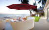 Mondeer 3M Garden Banana Parasol Cantilever Parasol Crank Handle with Solar LED