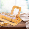 Soap Cutter 0-2in Adjustable Bamboo Soap Slicer With Stainless Steel Wire