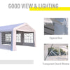 6M X 4M Heavy Duty Gazebo Garden Wedding Marquee Canopy Party Tent Shelter
