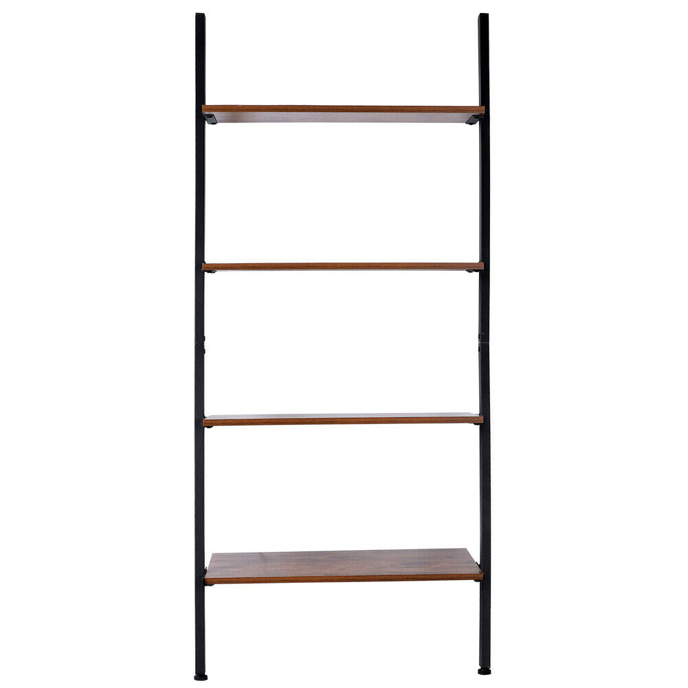Industrial Ladder Shelves Wall Shelf Hanging Rack 4 Tier Storage Shelving Unit