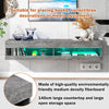 Wall Mounted TV Cabinet Stand Entertainment Floating Wall Unit High Gloss 140cm