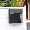 Outdoor Wall Mounted Mailbox Lockable Metal Mail Letter Post Secure Box Postbox