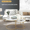 Marble Vein Round Coffee Tables Sofa Side Nested End Tables Living Room Home UK~