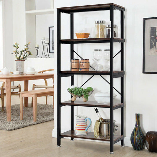 Industrial Vintage Metal Wood Storage Shelves Display Shelf Storage Unit Divider