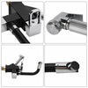 Kitchen Sink Mixer Taps 360° Swivel Spout With Pull Out Spray Faucet & 2 Hose UK