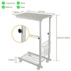 Adjustable Bed Sofa Side End Table C Shaped Coffee Tea Laptop Desk Trolly Tray