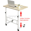 80cm Adjustable Height Rolling Laptop PC Desk Computer Desk Table Sofa Bed Tray