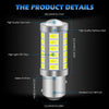 Pair 1157 P21/5W 380 BAY15D CAR STOP TAIL BRAKE LED BULBS LIGHT LAMP 33 SMD 12V