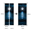 Moon and Stars Door Mural Self-Adhesive Stickers with European Standard Size 88x
