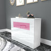 Cabinet Cupboard sideboard TV Unit Matt Body and High Gloss Doors + LED Light