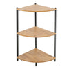 Wooden Corner Shelf Storage Organizer Display Shelving Unit Plants Stand Home UK
