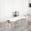 Mondeer 2/3 Folding Portable Lightweight Massage Table Salon Beauty Tattoo Couch