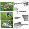 Fold Barbecue Charcoal Grill Stainless Steel BBQ Patio Outdoor Camping Silver UK