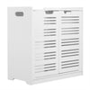 White Under Sink Cabinet Cupboard Unit Storage Shelves Bathroom Stand w/ 2 Doors