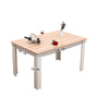 Modern Wooden Dining Table Pine Solid Kitchen Home Furniture Oak&White