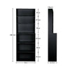6 Tier Bookcase Wooden Storage Bookshelf Shelving Unit Adjustable Home Office