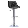 1xBar Stool Bar Chair Adjustable Breakfast Kitchen Stool Leather Swivel Gas Lift