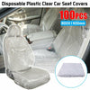 100 PCS Disposable Plastic Car Seat Covers Vehicle Cover Valet Roll Waterproof
