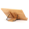 Receipe Display Bamboo Book Stand Foldable Holder for Booksipads Rest UK