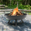 Round Fire Pit 3 Legs Patio Garden Bowl Outdoor Camping Patio Heater Log Burner
