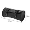 For Motorcycle Tool Roll Tool Bag LEATHER Handlebar Bag Chopper Black NEW UK NEW