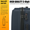 Hard Shell Cabin Large Suitcase 3x Set 4 Wheels Luggage Trolley Case Lightweight