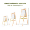 2in1 Children Kids Magnetic Wood Blackboard Whiteboard Easel Paint Drawing Board