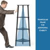 4-Tier Corner Storage Shelf Industrial Ladder Bookcase Plant Stand Display Unit