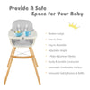 3 IN 1 Baby High Chair Infant Child Feeding Seat Highchair Food Tray Safety Belt