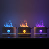 3D Flame Light USB Air Humidifier Essential Oil Diffuser Mist Bedroom Home Decor