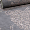 Arthouse Orient Forest Charcoal Grey Rose Gold Textured Vinyl Wallpaper 298003