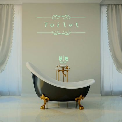 Walplus Wall Stickers Toilet & Toilet Glowing Sticker Murals Decals Art