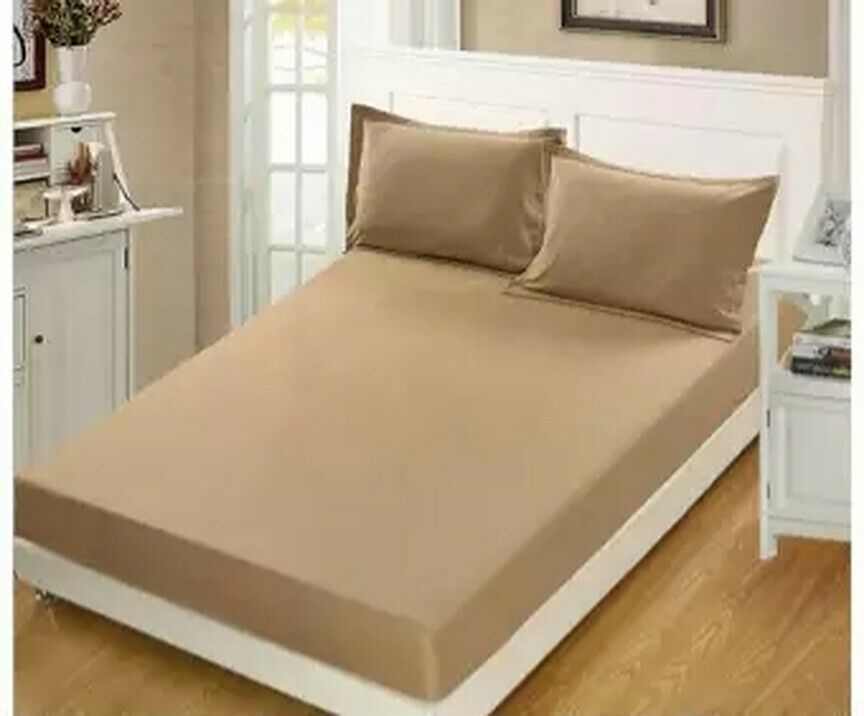 Extra Deep 30cm Fitted Sheet Bed Sheets 100% Poly Cotton Single Double King Size