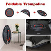 40'' Foldable Fitness Trampoline Rebounder Mini Exercise Gym Handle Indoor Sport