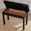 Faux Leather Black Dressing Table Stool Vanity Ottoman Storage Pouffe Bench Seat
