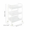 3 Tier Multi-purpose Trolley Cart Rolling Mesh Storage Rack Shelf with Wheel New