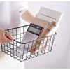 2pcs Iron Storage Basket Metal Wire Mesh Basketry Bathroom kitchen Tray Desk UK