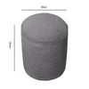 Linen BeanBag Pouffe Stool Chair Cylinder Seat Living Room Bedroom Footstool UK