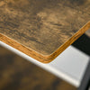 Industrial Home Office Desk Monitor Stand Brown Rustic Computer Table Hutch