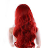 Anime Cosplay Little Mermaid Ariel Princess 80CM Red Womens Long Curly Hair Wig