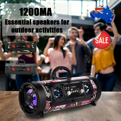 Portable Wireless Bluetooth Speakers Stereo Radio Super Bass Ultra Loud AUX TF