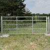 Galvanised Metal Field Farm Entrance Half Mesh Security Gate Fence Various Size